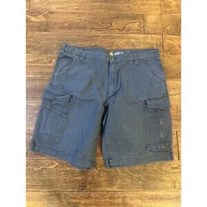 Carhartt cargo Shorts Mens 40 Relaxed fit rugged flex canvas work gray